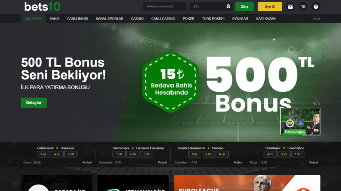 Bets10 Giriş
