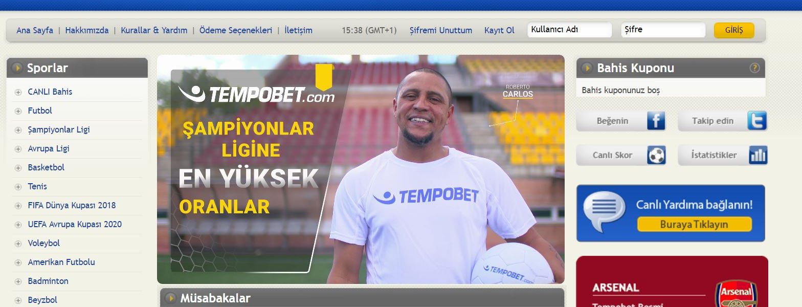 Tempobet Kayıt